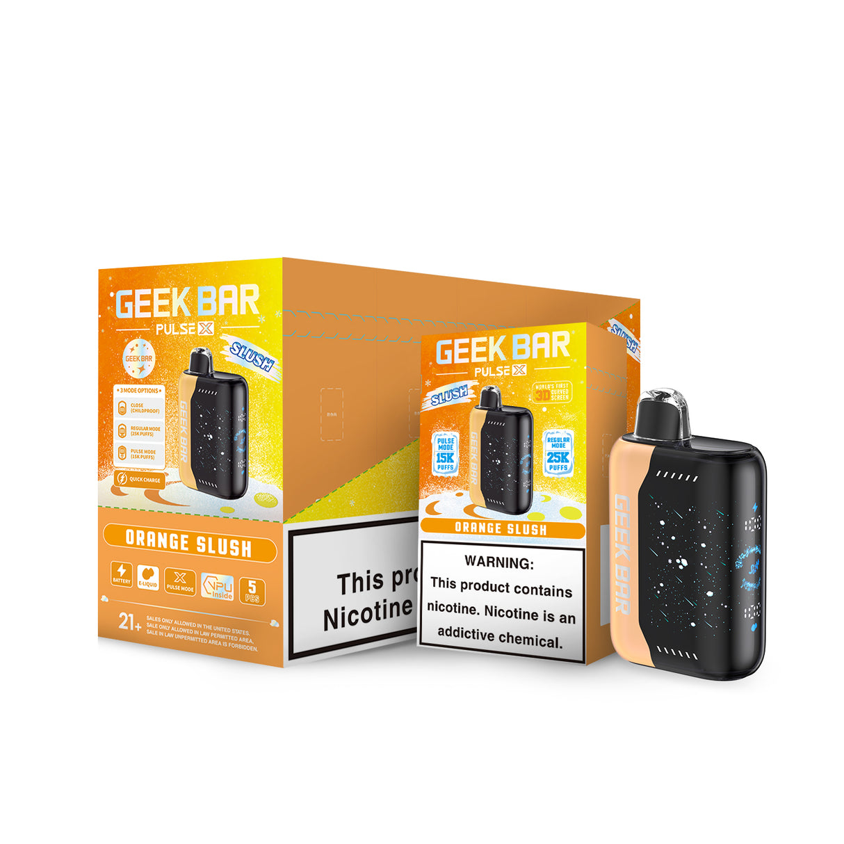 Geek Bar Pulse X 25K Puff SLUSH EDITION Disposable Device – 25000 Puffs (2 Box per Flavor Max Limit)