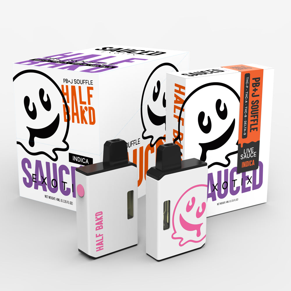 HALF BAK'D Live Sauce Exotic Collection - 4g Disposable