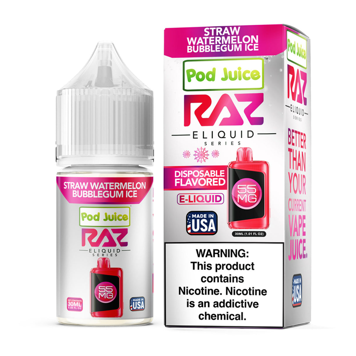 POD Juice x RAZ Series Nic Salt 30ML E-Liquid