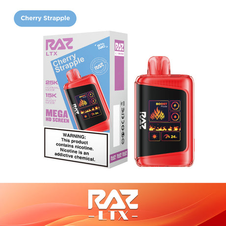 Raz LTX 25K Puff Rechargeable Disposable Device – 25000 Puffs (2 Box per Flavor Max Limit)