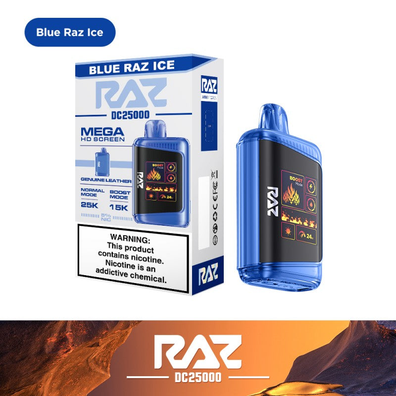 Raz DC25000 25K Puff Rechargeable Disposable Device – 25000 Puffs (2 Box per Flavor Max Limit)