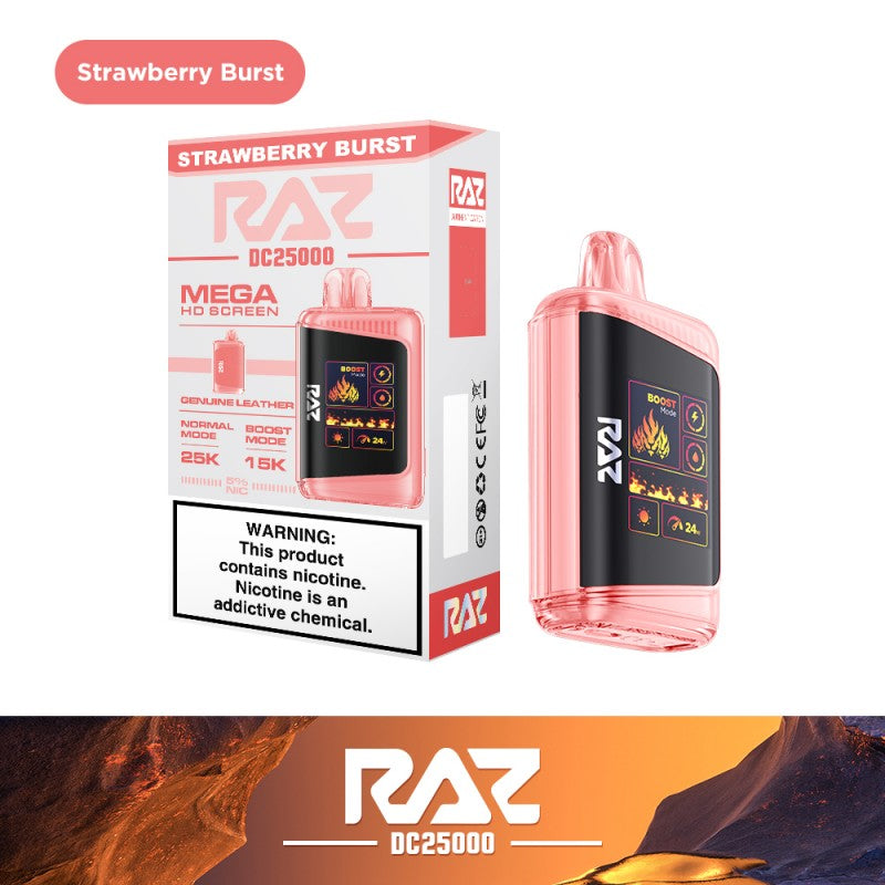 Raz DC25000 25K Puff Rechargeable Disposable Device – 25000 Puffs (2 Box per Flavor Max Limit)