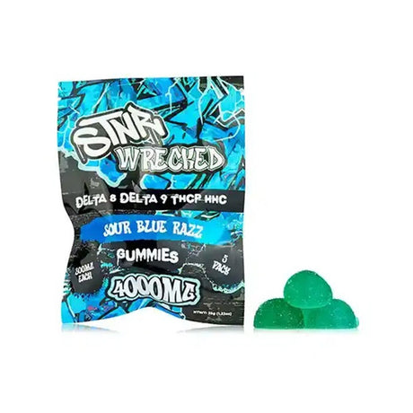 STNR CREATIONS Wrecked Gummies Delta 8 Delta 9 THCP HHC 5CT 4000MG