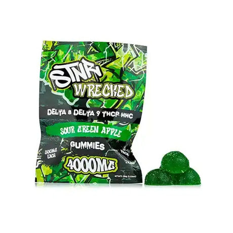 STNR CREATIONS Wrecked Gummies Delta 8 Delta 9 THCP HHC 5CT 4000MG