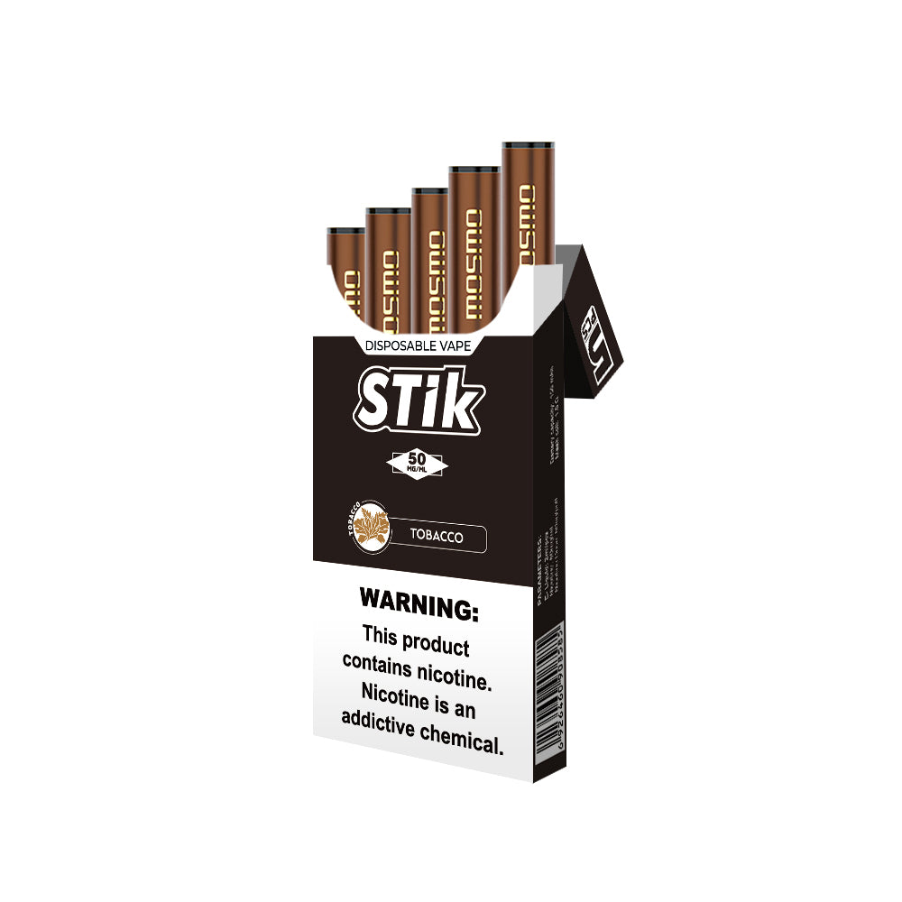 MOSMO STiK 300 Puffs Disposable E-Cig (5-Pack) – 1500 Puffs