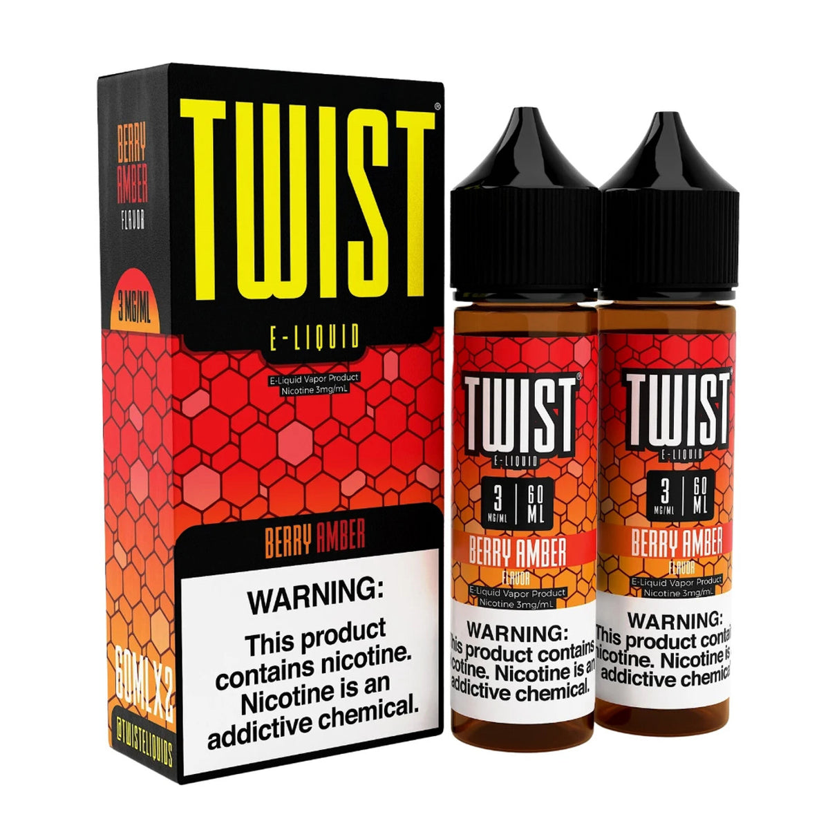 Twist E-Liquid 120ML – Berry Amber (Strawberry Honey Graham)