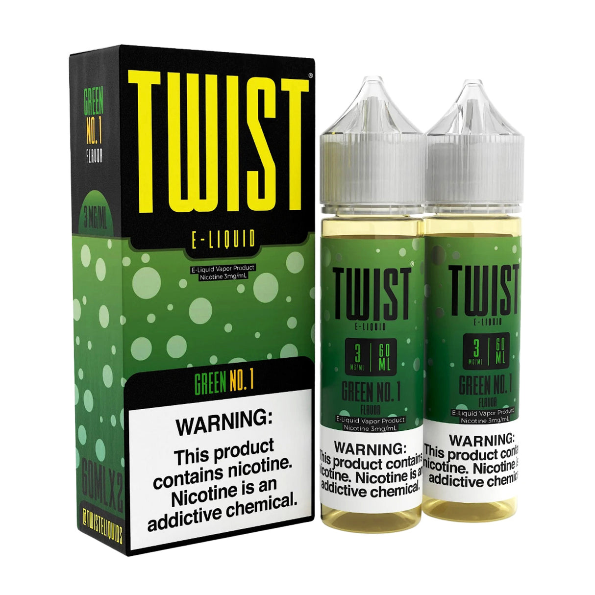 Twist E-Liquid 120mL – Green No.1 (Honeydew Melon Chew)