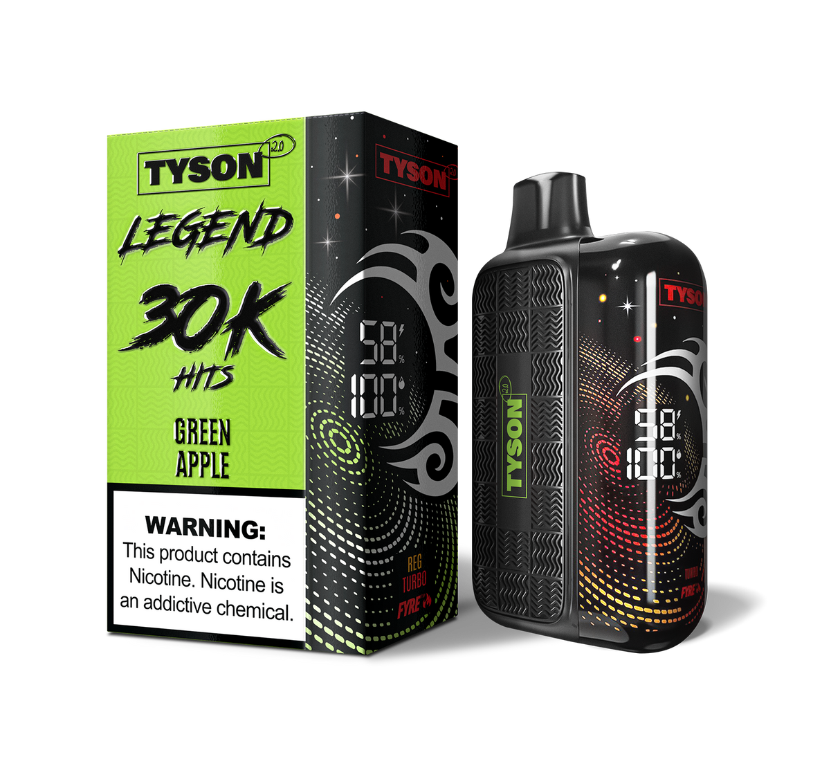 Tyson 2.0 Legend 30K Rechargeable Disposable Device - 30000 Puffs