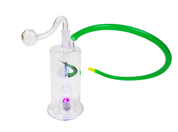 6'' Glass Water Pipe with LED Light Unishowinc 6'' Glass Water Pipe with LED Light