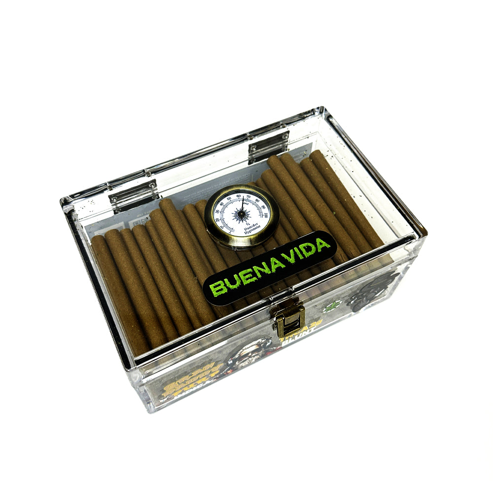 BUENA VIDA Premium Humidor THCA 2g Blunt - 100ct Display Case