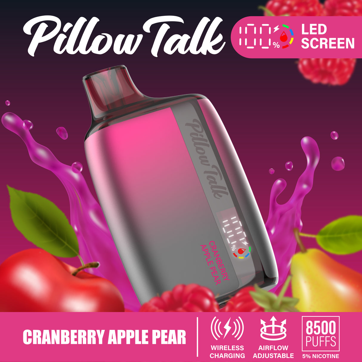 Pillow Talk Rechargeable Disposable Device - 8500 Puffs Pillow Talk Pillow Talk Rechargeable Disposable Device - 8500 Puffs