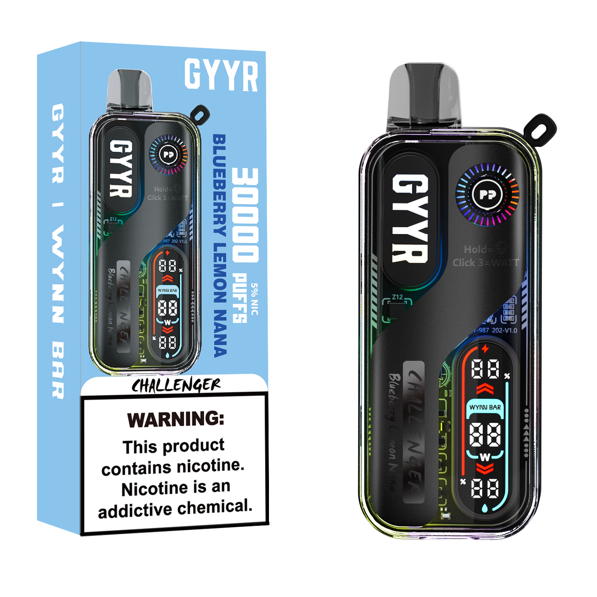 GYYR Wynn Bar Challenger 30K Puff Rechargeable Disposable Device - 30000 Puffs