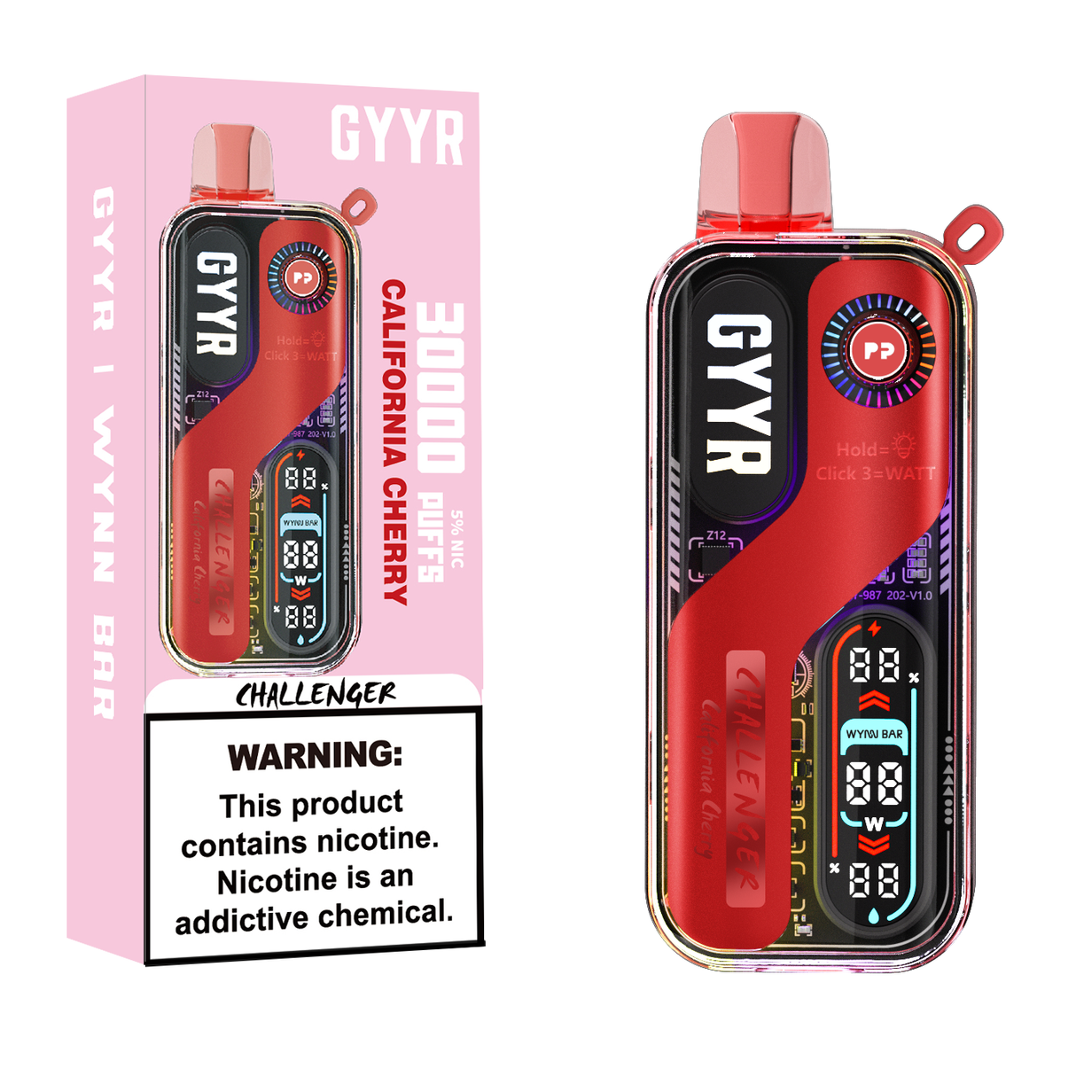 GYYR x Wynn Bar Challenger 30K Puff Rechargeable Disposable Device - 30000 Puffs