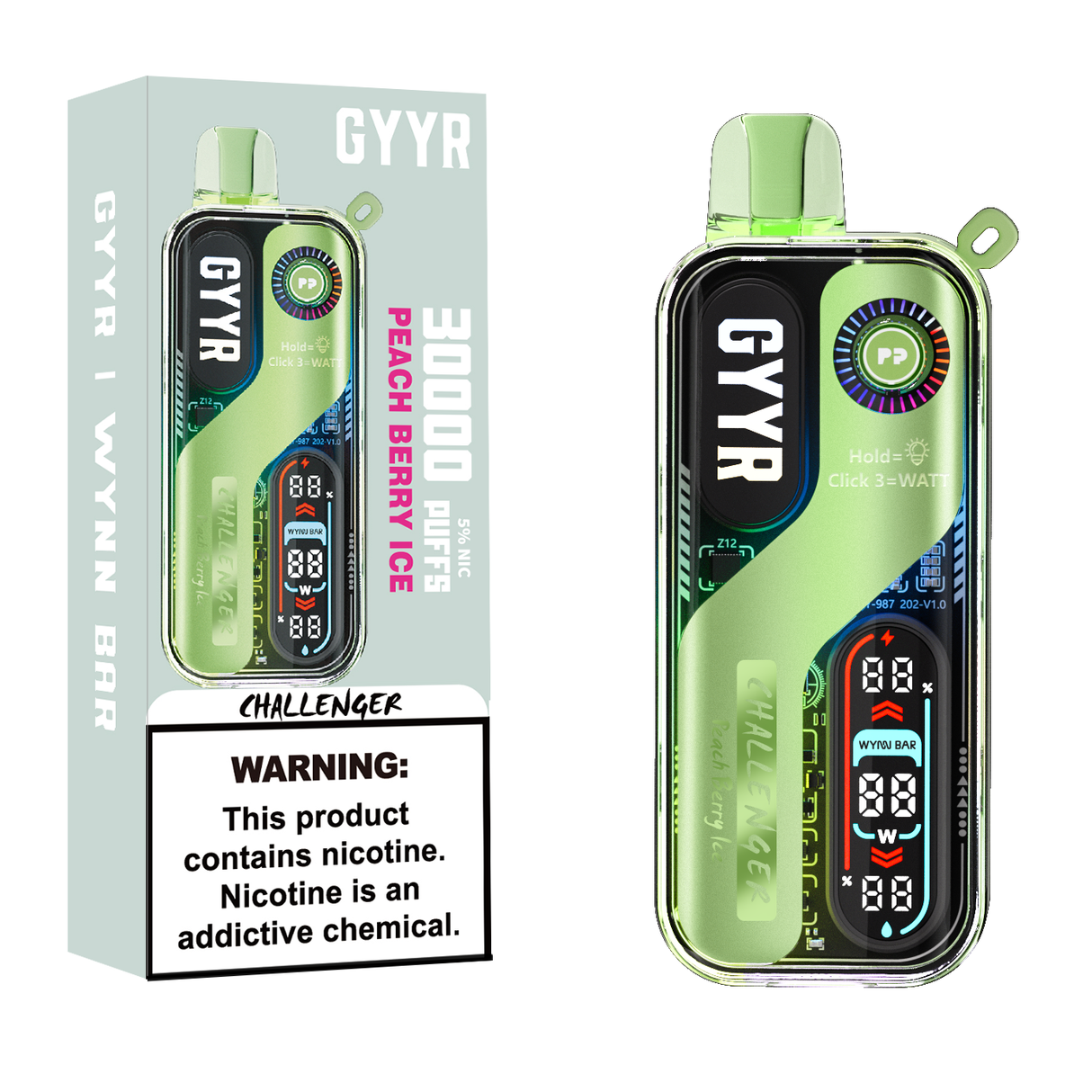 GYYR Wynn Bar Challenger 30K Puff Rechargeable Disposable Device - 30000 Puffs