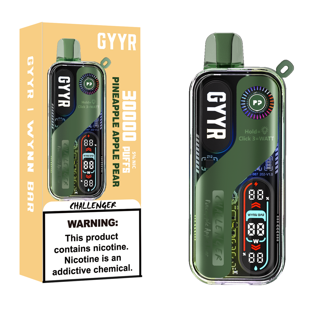 GYYR x Wynn Bar Challenger 30K Puff Rechargeable Disposable Device - 30000 Puffs