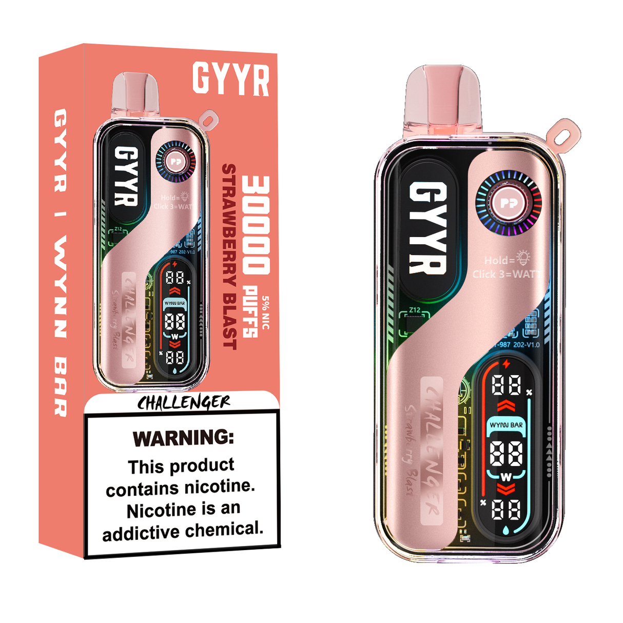 GYYR Wynn Bar Challenger 30K Puff Rechargeable Disposable Device - 30000 Puffs