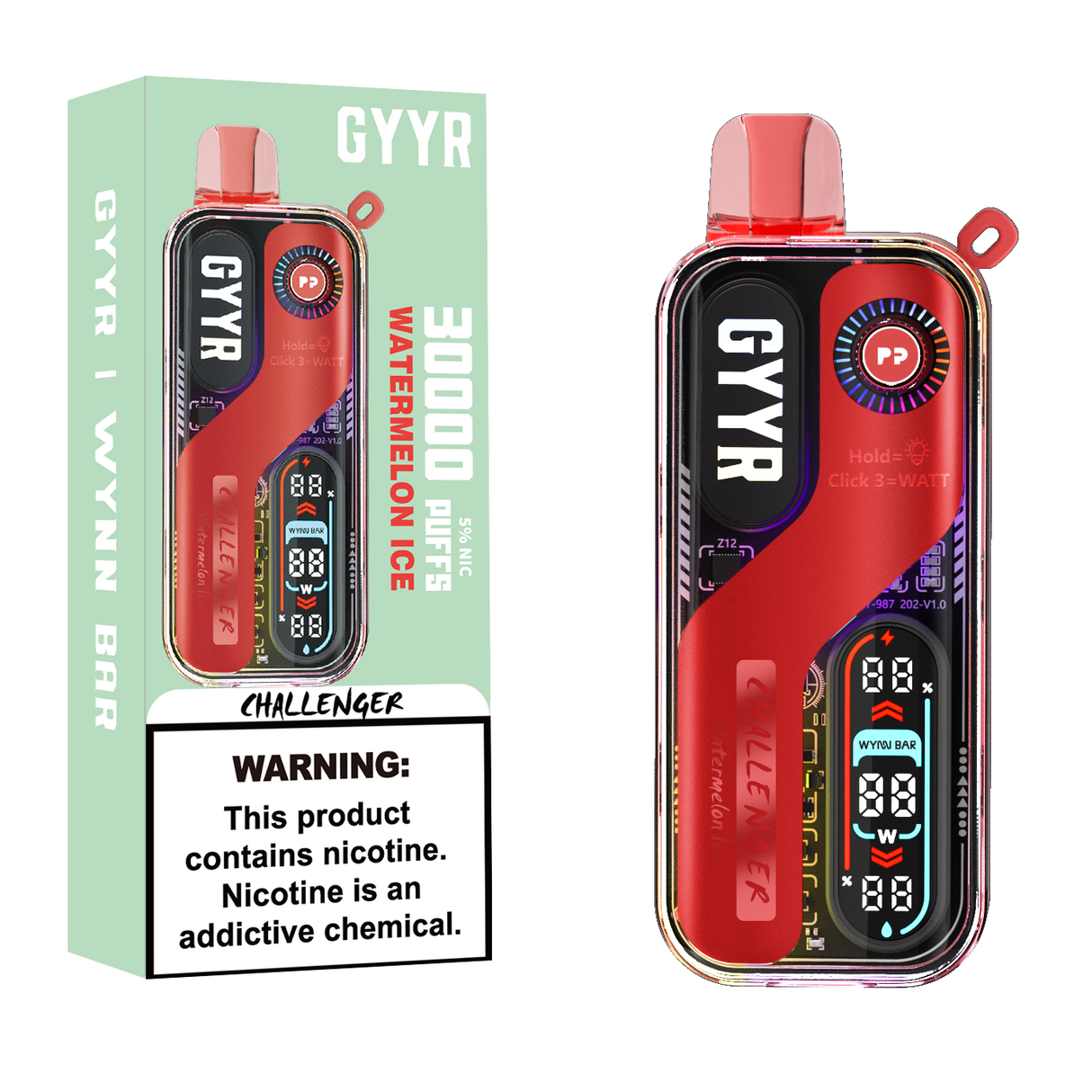 GYYR Wynn Bar Challenger 30K Puff Rechargeable Disposable Device - 30000 Puffs