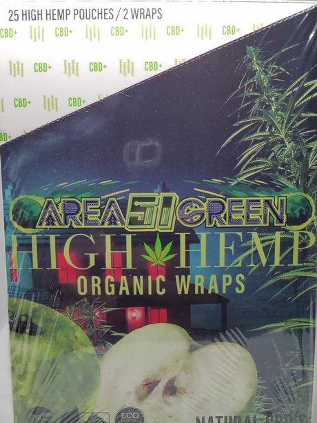 High Hemp Organic Wraps (25packs/Box) High Hemp High Hemp Organic Wraps (25packs/Box)