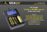 XTAR VC4 LCD Screen USB Li-ion/Ni-MH Battery Charger XTAR XTAR VC4 LCD Screen USB Li-ion/Ni-MH Battery Charger