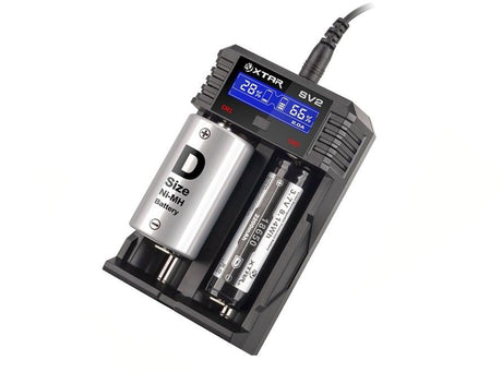 XTAR ROCKET SV2 LCD Screen Fast-Charging Li-ion/Ni-MH Battery Charger XTAR XTAR ROCKET SV2 LCD Screen Fast-Charging Li-ion/Ni-MH Battery Charger