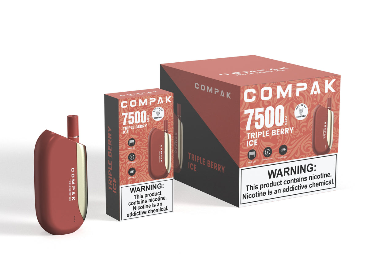 Compak 7500 Puffs Design by SNOWWOLF Disposable – 7500 Puffs SNOWWOLF Compak 7500 Puffs Design by SNOWWOLF Disposable – 7500 Puffs